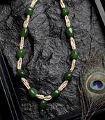 Green pearl necklaces