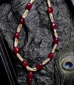 Red pearl necklaces