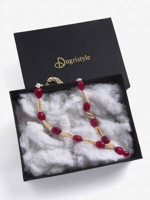 Red pearl necklaces 4