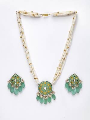 Green pearl necklace-sets 2