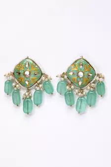 Green pearl necklace-sets