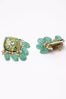 Green pearl necklace-sets