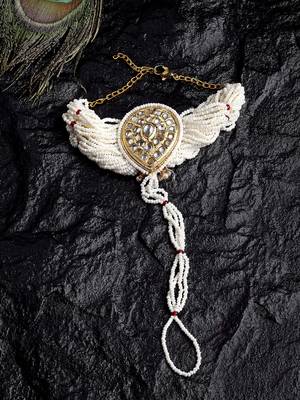 White pearl haath-phool-hath-panja 1