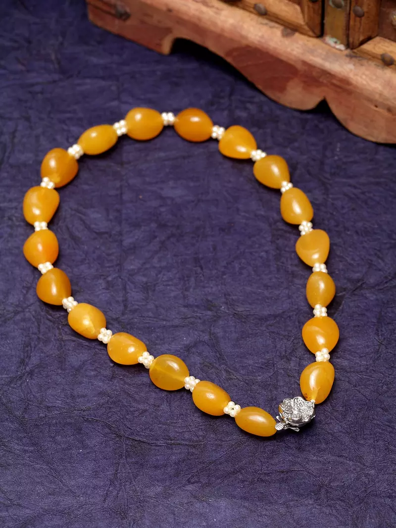 Pink agate necklaces