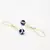 Blue pearl earrings