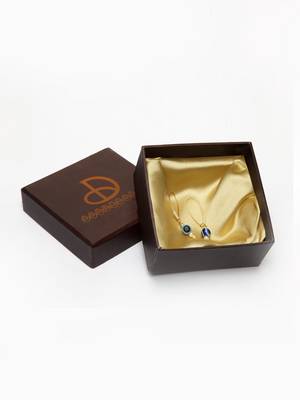 Blue pearl earrings 4