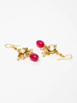 Red ruby   earrings 2