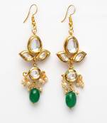 Green emerald   earrings