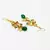 Green pearl earrings