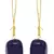 Multicolor amber combo-earrings