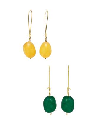Multicolor amber combo-earrings 5
