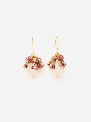 Pink ruby   earrings 3