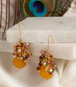 Yellow ruby   earrings