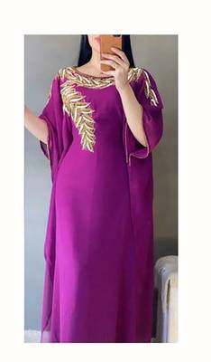 Magenta Casual Kaftan for Women 2