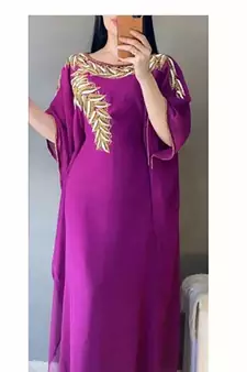 Magenta Casual Kaftan for Women