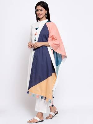 White self design cotton salwar 1