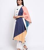 White self design cotton salwar
