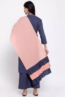Grey plain cotton salwar