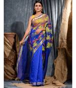 Hand Woven Matka Silk Designer Saree Without Blouse