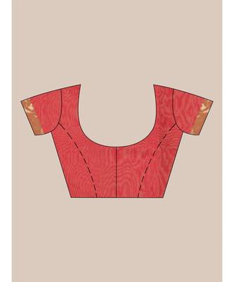 Bengal Handloom Silk Cotton Hand Woven Saree with Blouse Fabric 6