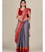 Pure Cotton Handwoven Tant Saree Without Blouse Fabric