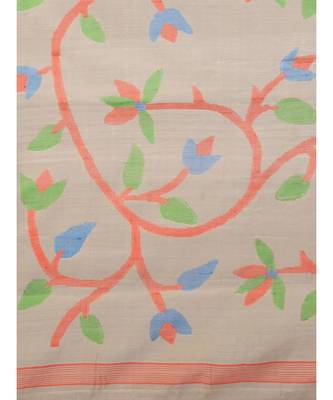 Pure Silk Maslin Hand woven Desgner  Saree 5