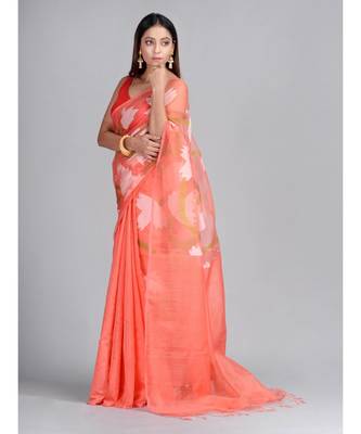 Hand Woven Matka Silk  Designer Saree 2