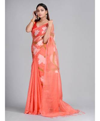 Hand Woven Matka Silk  Designer Saree 3