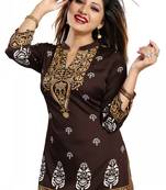 Endearing Ethnicity Short Maroon  for Women