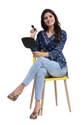 White Winner Summer Cool Printed Short Kurti 4