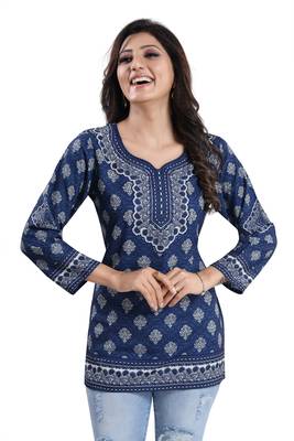 Bright as Summer Cool Printed Short Kurti 3