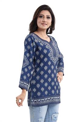 Bright as Summer Cool Printed Short Kurti 1