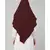 Brown  Polyester georgette Triangle tow layers tie at back Ready to wear Hijab cum Naqab