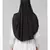 Black 100% Viscose Knits/ Hosiery gathered Instant Ready to Wear Prayer Hijab