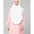 White 100% Viscose Knits/ Hosiery gathered Instant Ready to Wear Prayer Hijab