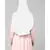 White 100% Viscose Knits/ Hosiery gathered Instant Ready to Wear Prayer Hijab