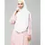 White 100% Viscose Knits/ Hosiery gathered Instant Ready to Wear Prayer Hijab