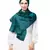 Peacock Teal Silky Satin Royal Touch Silky Shiny Solid Hijab
