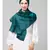 Peacock Teal Silky Satin Royal Touch Silky Shiny Solid Hijab