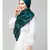 Peacock Teal Silky Satin Royal Touch Silky Shiny Solid Hijab