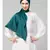 Peacock Teal Silky Satin Royal Touch Silky Shiny Solid Hijab
