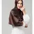 Chocolate Brown Silky Satin Royal Touch Silky Shiny Solid Hijab