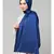 Royal blue Silky Satin Royal Touch Silky Shiny Solid Hijab