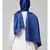 Royal blue Silky Satin Royal Touch Silky Shiny Solid Hijab