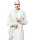 Sea Foam Silky Satin Royal Touch Silky Shiny Solid Hijab
