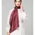 Scarlet Maroon Silky Satin Royal Touch Silky Shiny Solid Hijab
