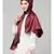 Scarlet Maroon Silky Satin Royal Touch Silky Shiny Solid Hijab