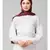 Scarlet Maroon Silky Satin Royal Touch Silky Shiny Solid Hijab