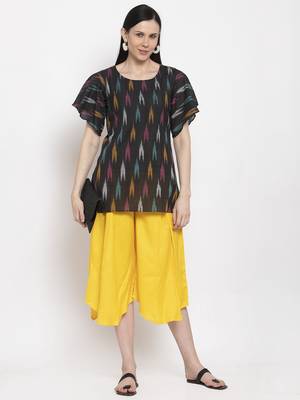 Black plain cotton short-dresses 1