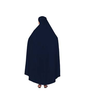 Navy Blue 100% Viscose Knits-Jersey Extra Nose Piece Head To Toe Free Size hijab 5